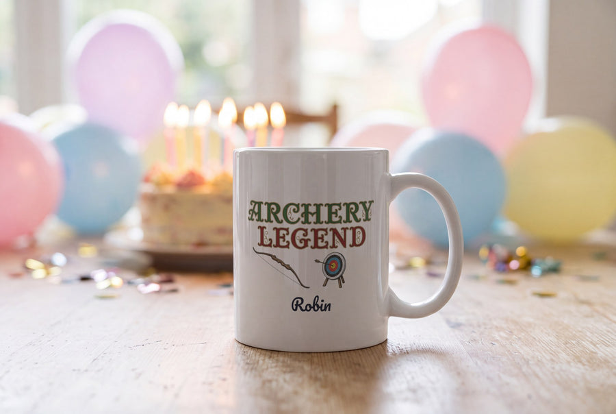 Lifestyle: Personalised Archery Legend Mug