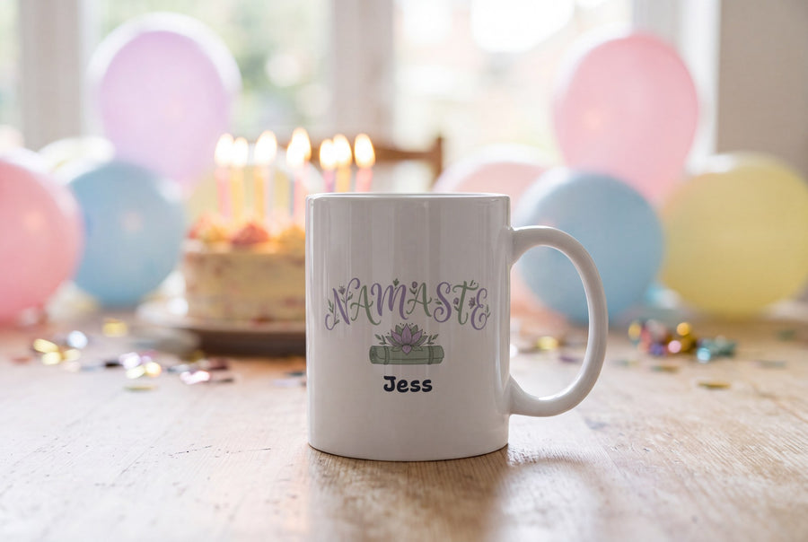 Lifestyle: Personalised Namaste Yoga Mug