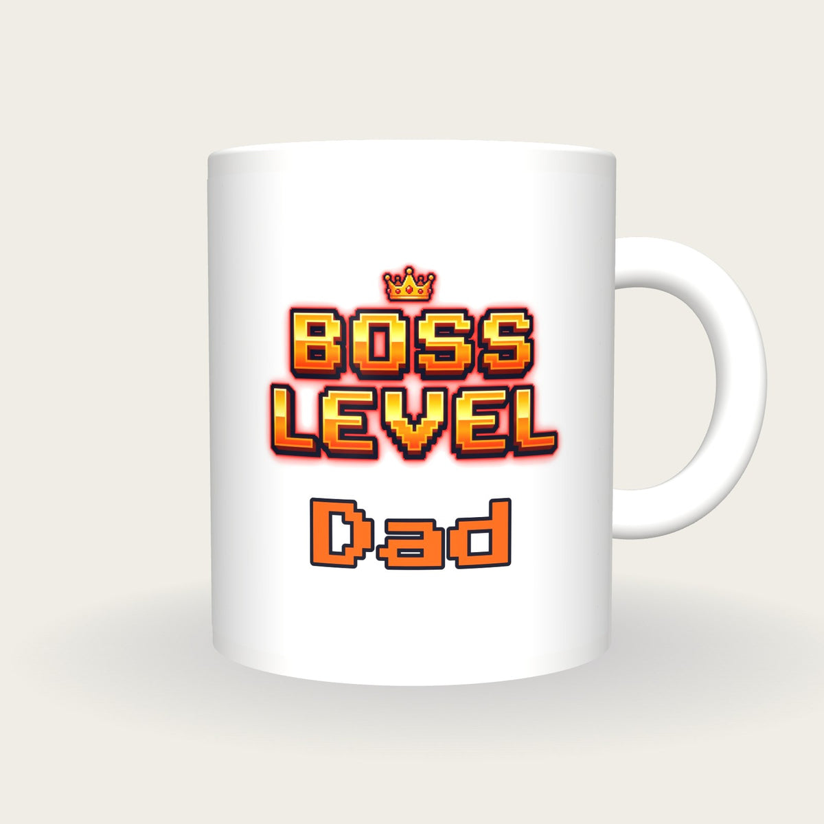Personalised Boss Level Gamer Mug, front