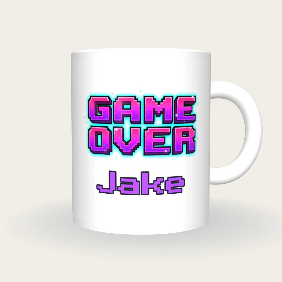 Personalised Game Over Gamer Mug, front