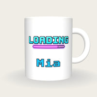 Personalised Loading Gamer Mug, front