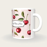 Fruit Name Mug 4, three-quarter view