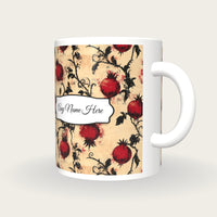 Fruit Name Mug 5, three-quarter view