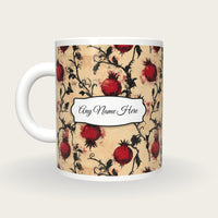 Fruit Name Mug 5, back with the second name label