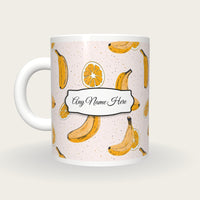 Fruit Name Mug 2, back with the second name label