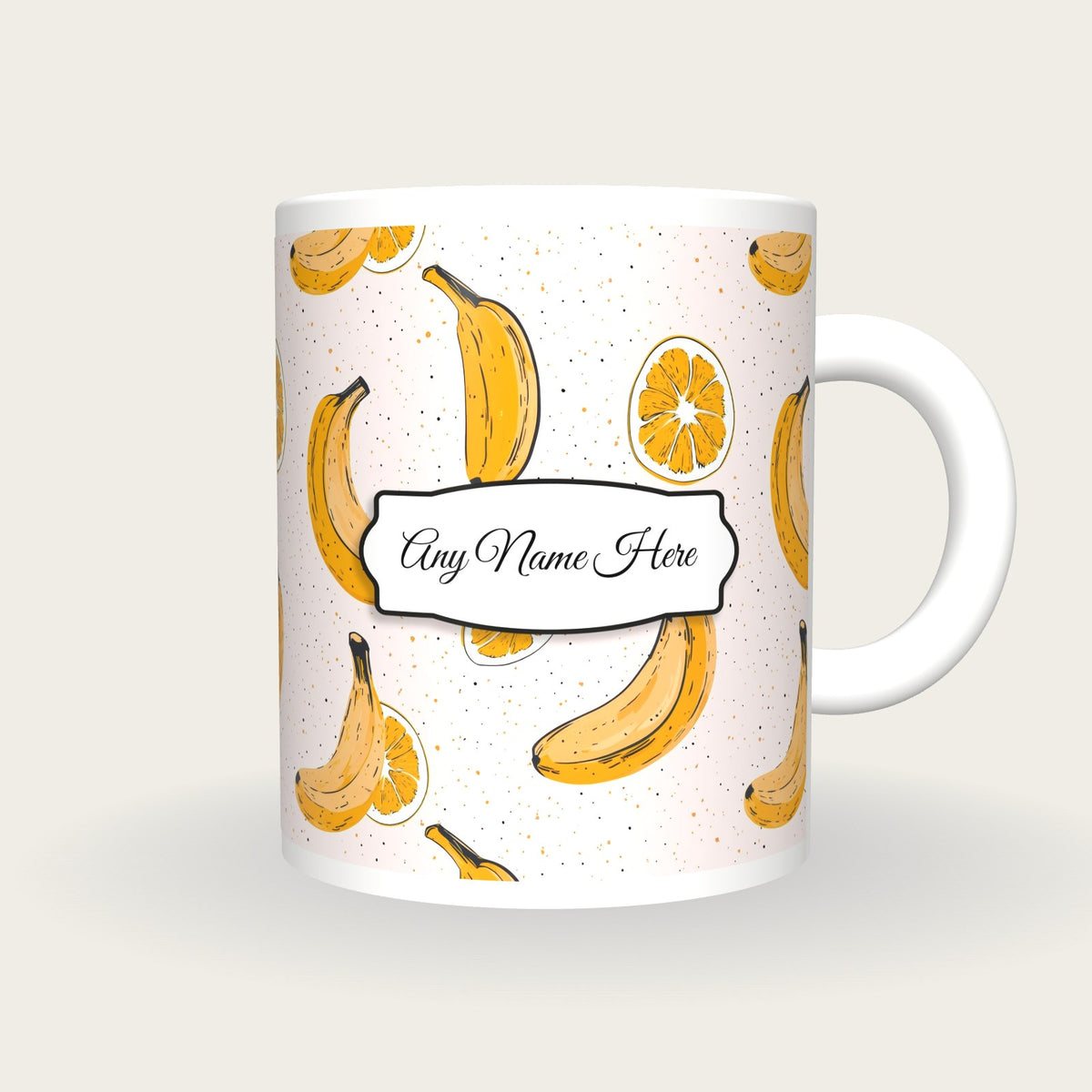 Fruit Name Mug 2, front with the name label