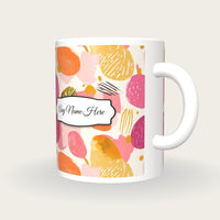 Fruit Name Mug 3, three-quarter view