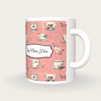 Teacup Name Mug 3, three-quarter view