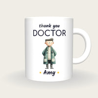 Personalised Doctor Mug, Thank You Doctor, front