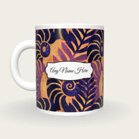 Woodblock Nautilus Name Mug, back with the second name label