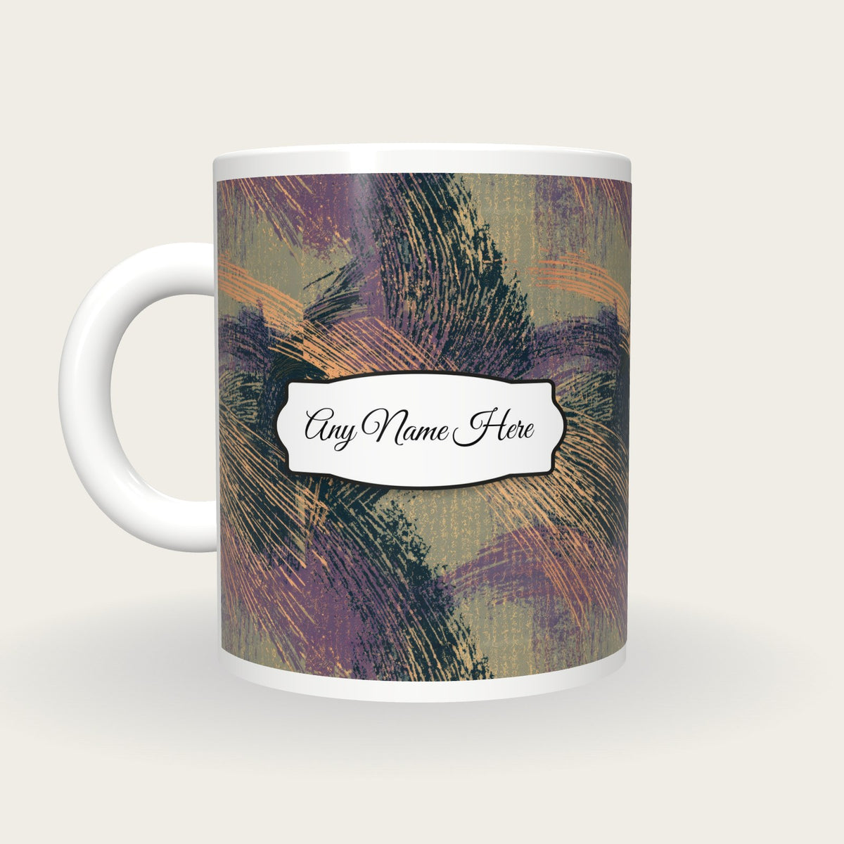 Drypoint Meteor Showers Name Mug 2, back with the second name label