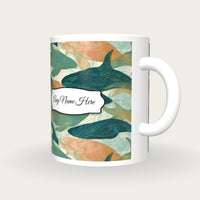 Etching Whale Name Mug 2, three-quarter view