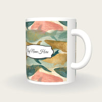 Etching Whale Name Mug, three-quarter view