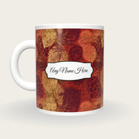 Drypoint Mulberries Name Mug, back with the second name label