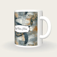ASCII Turtles Name Mug, three-quarter view