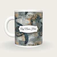 ASCII Turtles Name Mug, back with the second name label