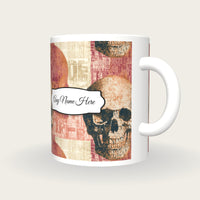 ASCII Skulls Name Mug 2, three-quarter view