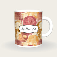 ASCII Skulls Name Mug, front with the name label