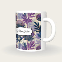 Naturalist Thistle Name Mug 2, three-quarter view