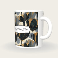 X-ray Tulips Name Mug, three-quarter view