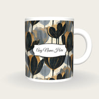 X-ray Tulips Name Mug, front with the name label