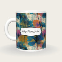 X-ray Meadow Flowers Name Mug 2, back with the second name label