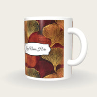 Minimal Fungi Name Mug, three-quarter view