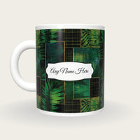 X-ray Neon Grid Name Mug 3, back with the second name label
