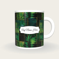 X-ray Neon Grid Name Mug 3, front with the name label