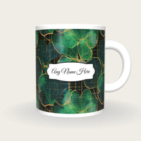 X-ray Neon Grid Name Mug, front with the name label