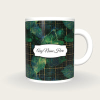 X-ray Neon Grid Name Mug 2, front with the name label