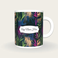 Graffiti Grasses Name Mug, front with the name label