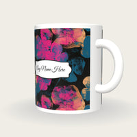 Screenprint Clover Name Mug 2, three-quarter view