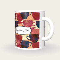 Etching Coffee Cups Name Mug 2, three-quarter view