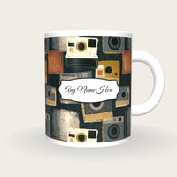 Scratchboard Polaroid Name Mug 2, front with the name label