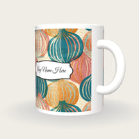 Etching Dim Sum Dumplings Name Mug 2, three-quarter view