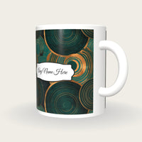 Engraving Spell Circles Name Mug, three-quarter view