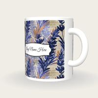 Watercolour Lavender Abstract Name Mug 2, three-quarter view