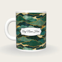 Woodcut Fog Banks Name Mug, back with the second name label