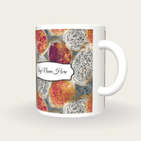 X-ray Dragon Fruit Name Mug, three-quarter view