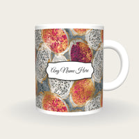 X-ray Dragon Fruit Name Mug, front with the name label
