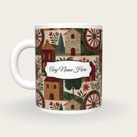 Mughal Water Mills Name Mug, back with the second name label