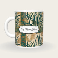 Mughal Reed Miniature Name Mug, back with the second name label
