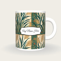 Mughal Reed Miniature Name Mug, front with the name label