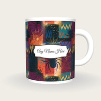 Memphis Spider Web Name Mug 2, front with the name label