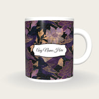 Oil Pastel Starlings Name Mug 3, front with the name label