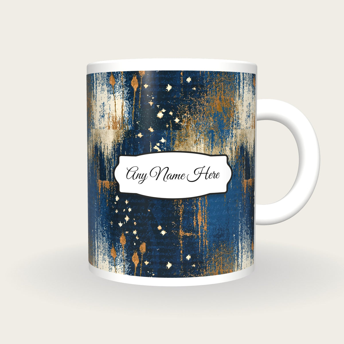 Pixel Reed Name Mug, front with the name label