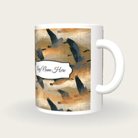 Infrared Duck Name Mug, three-quarter view