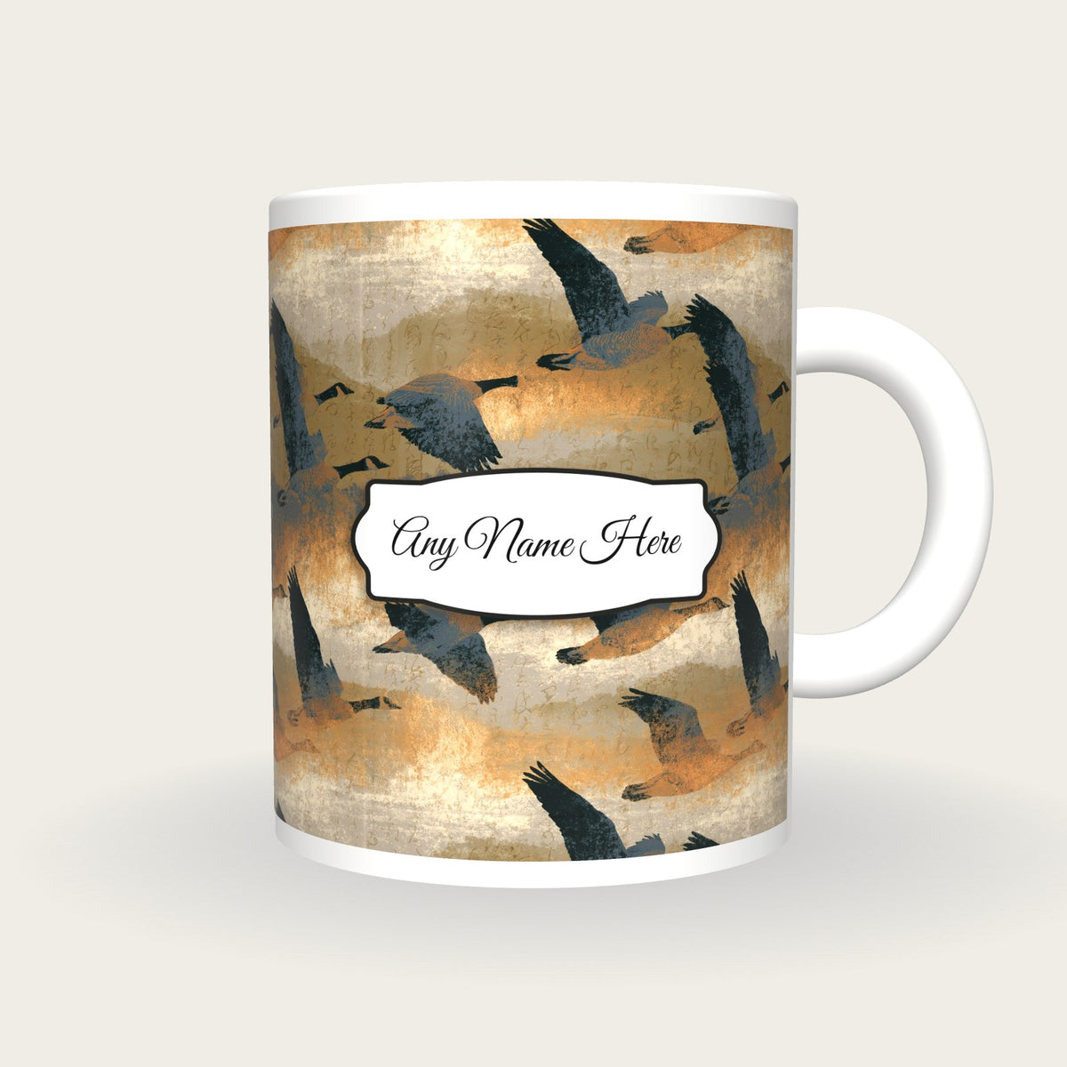Infrared Duck Name Mug, front with the name label