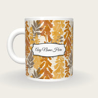 Blueprint Foxgloves Name Mug, back with the second name label